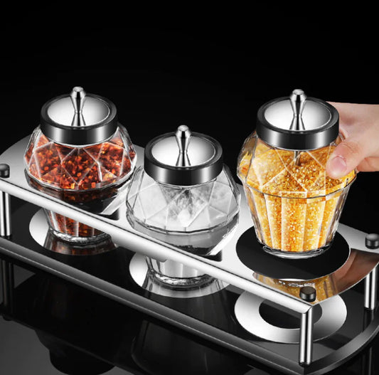 Tarro de Condimentos para Utensilios de Cocina con Tapa y Cuchara